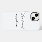 Tik niet op Mijn telefoon Case-Mate iPhone Case (Achterkant (horizontaal))