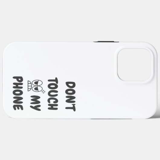 Tik niet op Mijn telefoon Case-Mate iPhone Case (Achterkant (horizontaal))