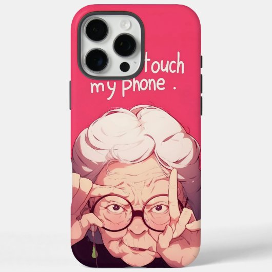 Tik niet op Mijn telefoon Case-Mate iPhone Case (Achterkant)