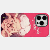 Tik niet op Mijn telefoon Case-Mate iPhone Case (Achterkant (horizontaal))