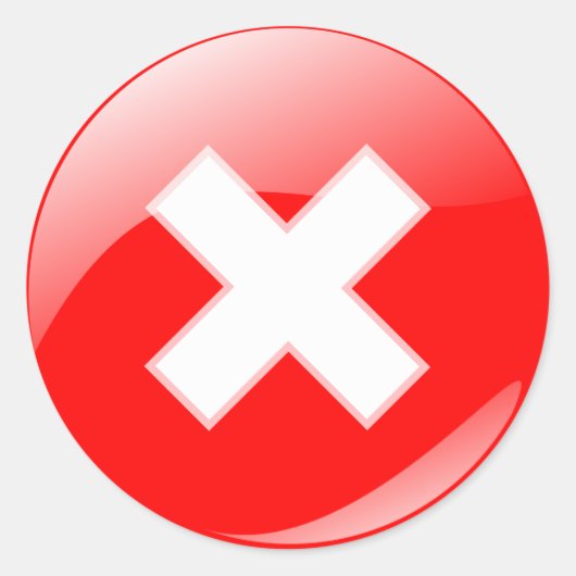 Tik niet op Ronde ticker Ronde Sticker (Voorkant)