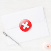 Tik niet op Ronde ticker Sticker (Envelop)