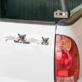 Tik of Magnetisch MMA schedel Bumpersticker (Op Truck)
