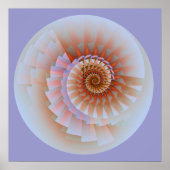 Tik op Abstracte fijne fractale kunst Poster (Voorkant)