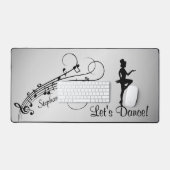 Tik op Dance Persoonlijke Naam Bureaumat (Keyboard & Muis)