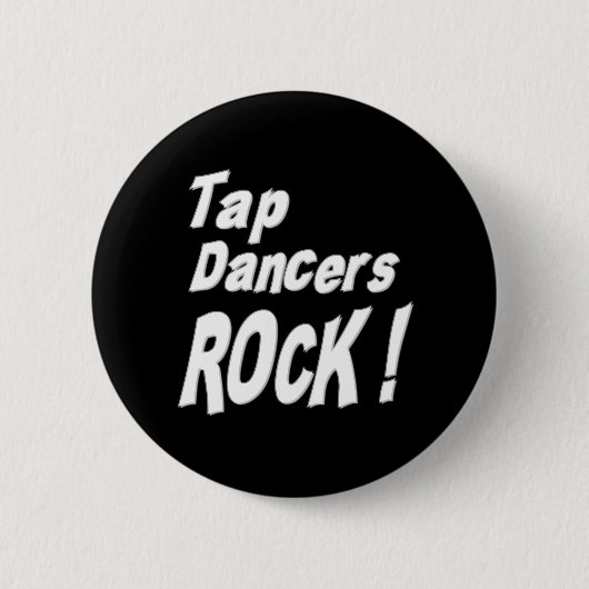 Tik op Dancers Rock! Knoop Ronde Button 5,7 Cm (Voorkant)