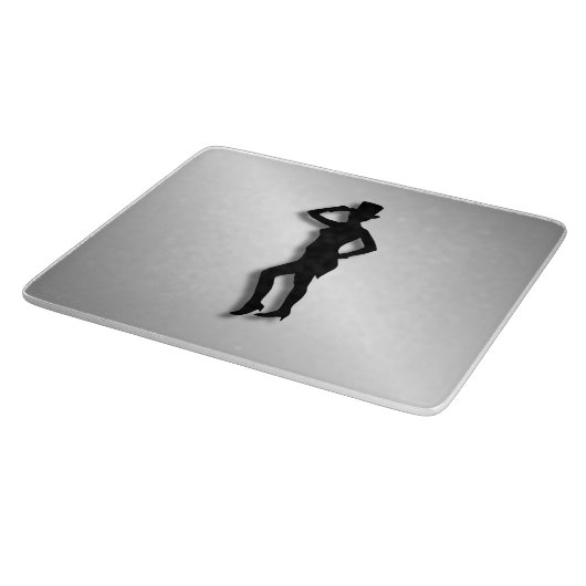 Tik op dansglas snijplank (Hoek)