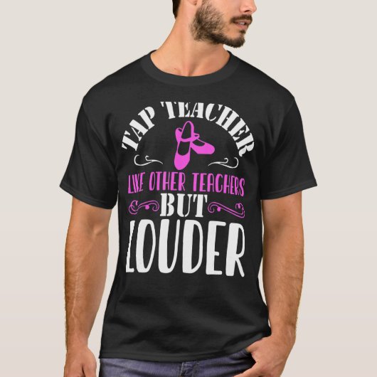 Tik op dansleraar Tik dansend T-shirt (Voorkant)