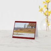 Tik op de Autumn-kaart (leeg binnenin) Kaart (Gele Bloem)