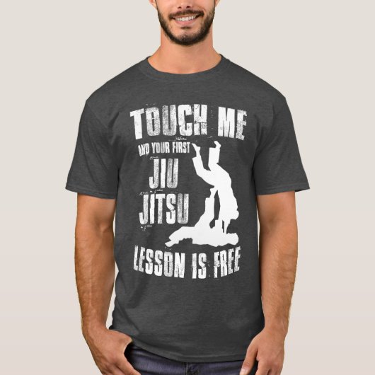 Tik op de eerste Jiu Jitsu Lesson is vrij Jiujitsu T-shirt (Voorkant)