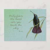 Tik op de hemel Hummingbird Briefkaart (Voorkant)