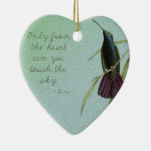 Tik op de hemel Hummingbird Keramisch Ornament (Rechts)