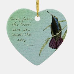 Tik op de hemel Hummingbird Keramisch Ornament