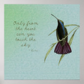 Tik op de hemel Hummingbird Poster (Voorkant)
