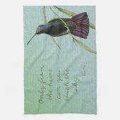 Tik op de hemel Hummingbird Theedoek (Verticaal)