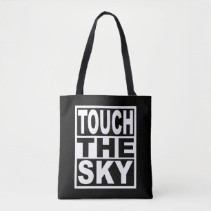 Tik op de hemel tote bag