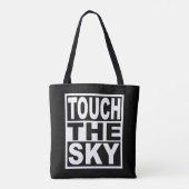 Tik op de hemel tote bag (Achterkant)
