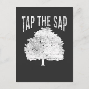 Tik op de Sap voor Maple Syrup Tree Maple Sugaring Briefkaart