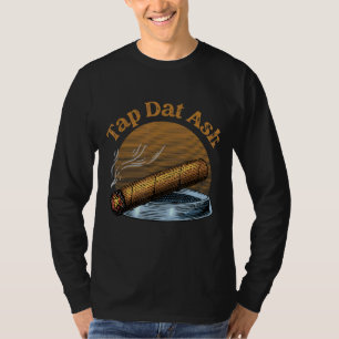 Tik op een draaiende rokerroker t-shirt