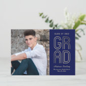 Tik op een EDITABLE KLEUR-Afstuderen van klasse Kaart (Staand voorkant)