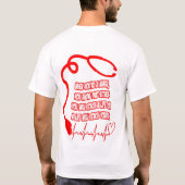 Tik op een leven...wees een verpleegster t-shirt (Achterkant)