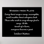 Tik op een Lover - Plato quote - kunstdruk Poster (Voorkant)