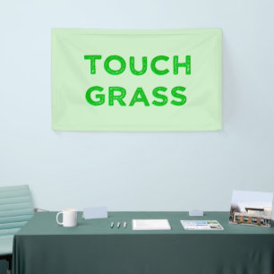 Tik op Grass Spandoek