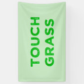 Tik op Grass Spandoek (Verticaal)