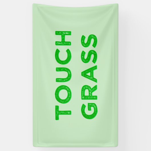 Tik op Grass Spandoek (Verticaal)
