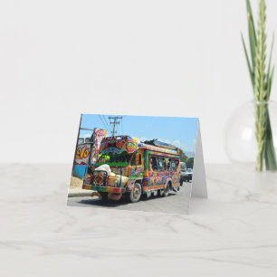 Tik op Haïti blanco notitiekaart