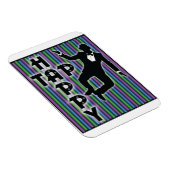 Tik op Happy Magnet met strepen Magneet (Rechterzijde)