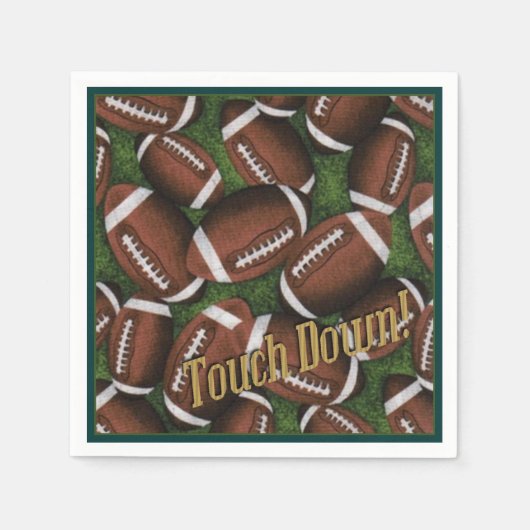 Tik op het Football van Napkins Servetten (Voorkant)