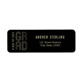 Tik op het label Class Afstuderen Address Label (Voorkant)