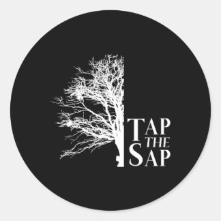 Tik op het SAP voor ahornsiroop Ronde Sticker