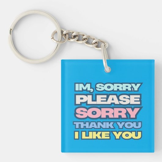 Tik op jezelf en leef langer zelfgebed sleutelhanger (voorkant)