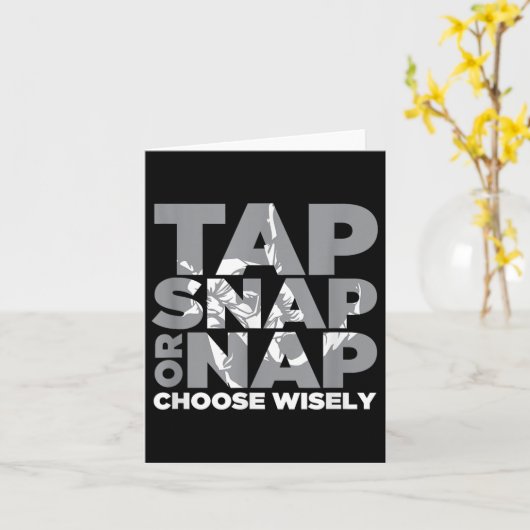 Tik op Magnetisch of Nap Brazillian Jiu Jitsu BJJ Kaart (Gele Bloem)