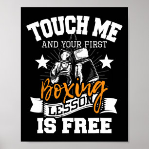 Tik op me en je eerste boxersles is gratis - Gy Poster