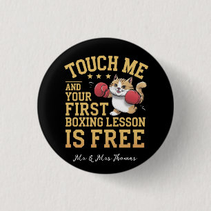 Tik op mij en je eerste draagtas is gratis ronde button 3,2 cm