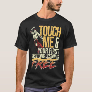 Tik op mij en je eerste rustelles is gratis. t-shirt