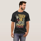 Tik op mij en je eerste rustelles is gratis. t-shirt (Voorkant volledig)