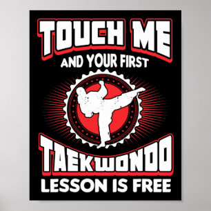 Tik op mij en je eerste Taekwondo-leson is gratis  Poster