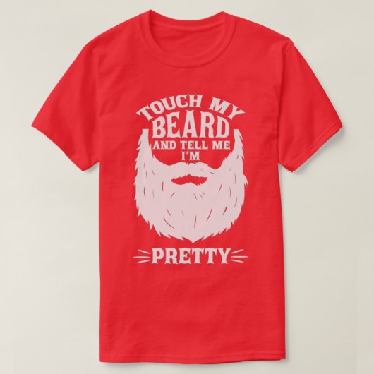 Tik op mijn baard en vertel me Classic TShirt (Design voorkant)
