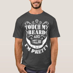 Tik op mijn baard en vertel me dat ik  gedekte gra t-shirt
