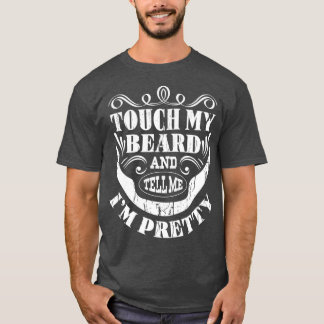 Tik op mijn baard en vertel me dat ik gedekte gra t-shirt