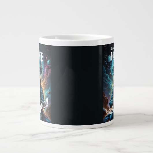 Tik op Mijn koffie Grote Koffiekop (Voorkant)