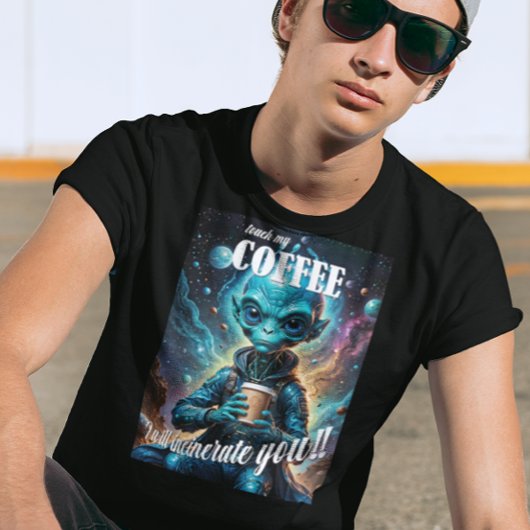 Tik op Mijn koffie T-shirt