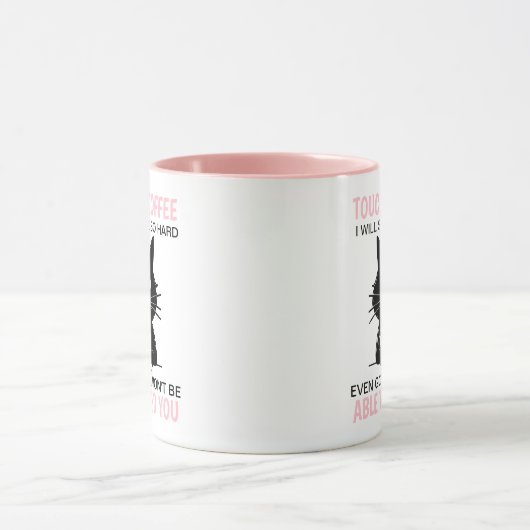 Tik op mijn koffie zodat ik je zo hard kan pakken mok (Midden)