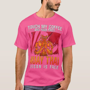 Tik op mijn koffiekickboxing Fighter Combat Love M T-shirt