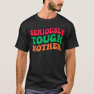 Tik op Moeder Moederdag Retro T-shirt