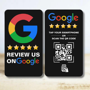 Tik op Review Google Review QR Code Google Waarder Visitekaartje